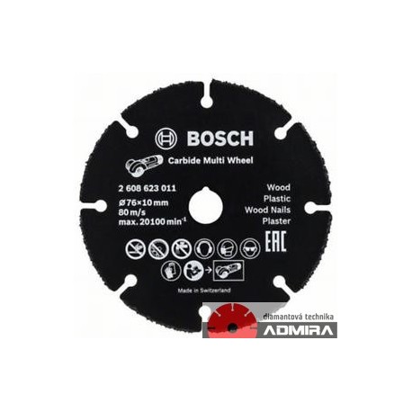 BOSCH CARBIDE MULTI WHEEL 76mm